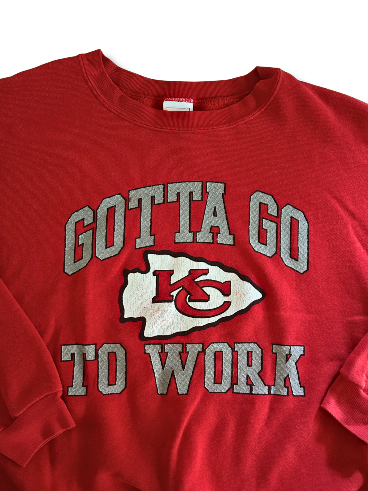 VINTAGE Gotta Go To Work red Chiefs 90's Crewneck Sweatshirt