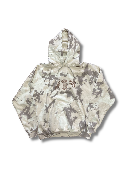 MUSHROOMS SAND HAND PRINTED HOODIE