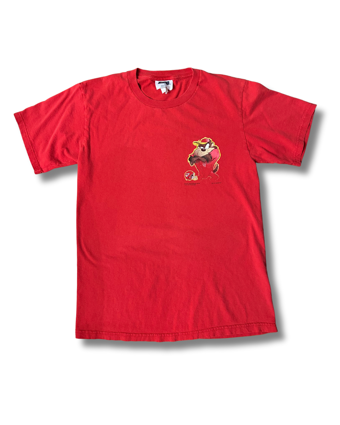 VINTAGE 1999 Kansas City Chiefs x Looney Tunes Taz Graphic Tee RARE