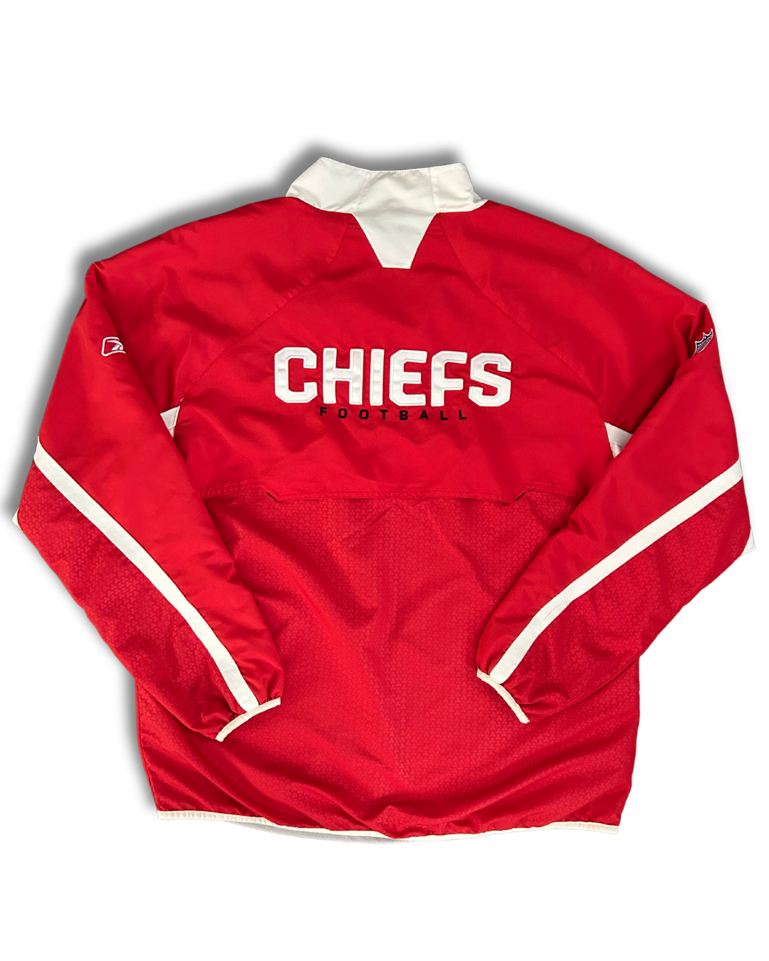 VINTAGE Kansas City Chiefs Red Windbreaker – Quarter Zip, Reebok Embroidery