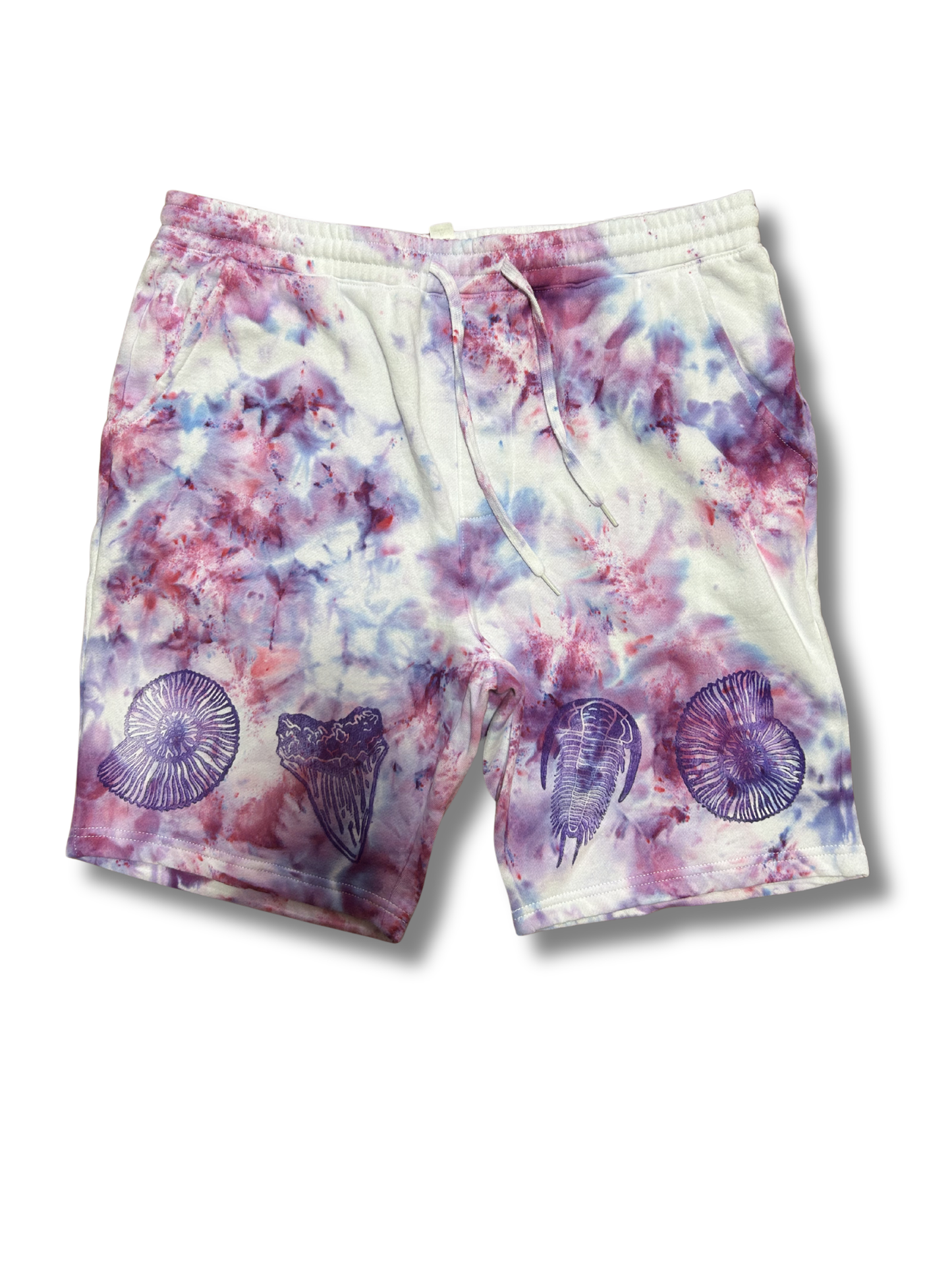 FOSSIL PURPLE VARIANTS HAND PRINTED SHORTS