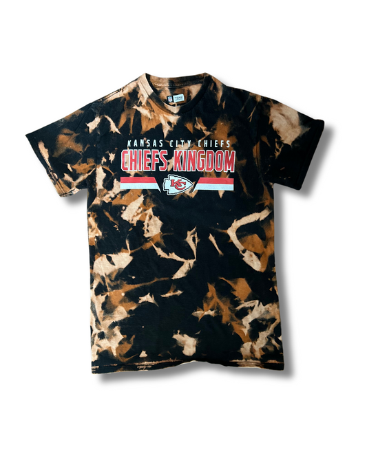 Black Acid Wash Chiefs Kingdom T-Shirt