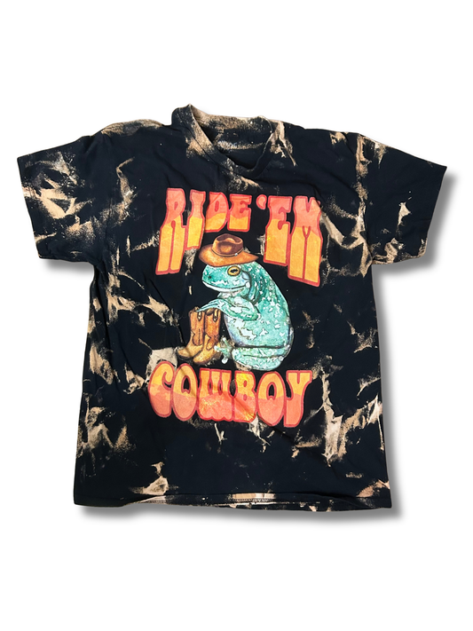 Ride'em Cowboy Frog Hand Dyed T-Shirt