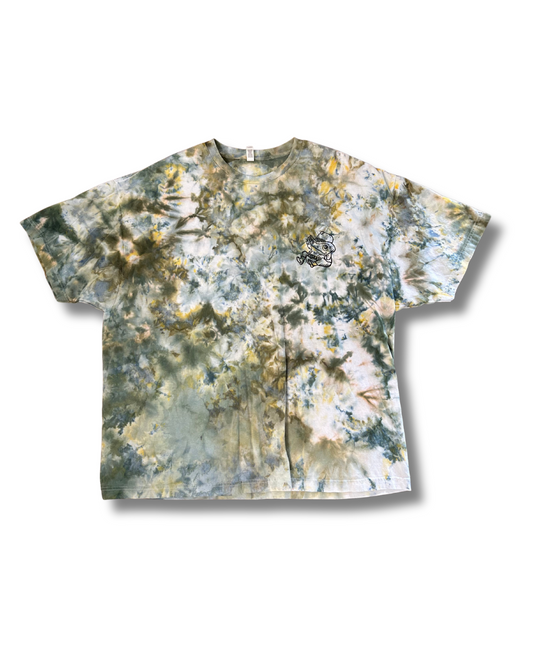 COWBOY FROG GREEN HAND PRINTED T-SHIRT