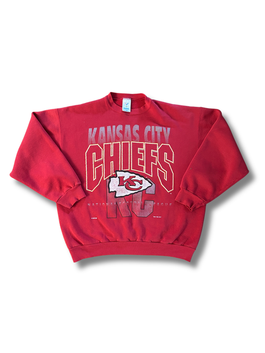 VINTAGE 1992 Jostens Kansas City Chiefs Crewneck Sweatshirt