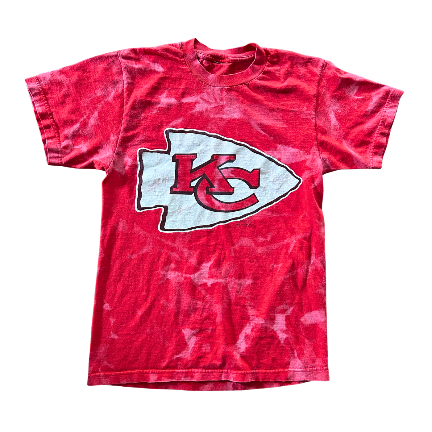 Classic Red Logo with pink tones Acid Wash Arrowhead T-Shirt