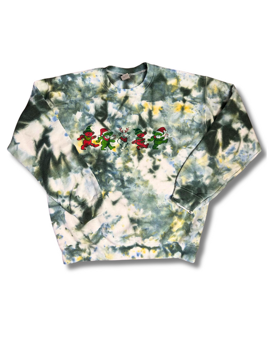 Grateful Dead Holiday Bear Ice Dye Crew - Holiday 2024