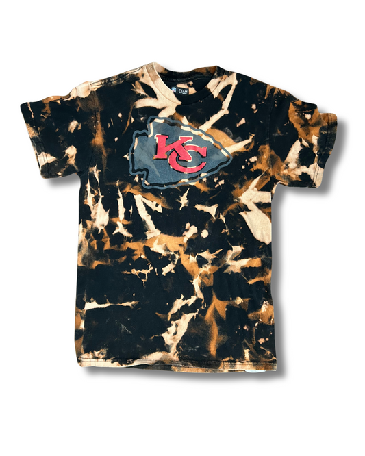 Black Acid Wash Arrowhead T-Shirt