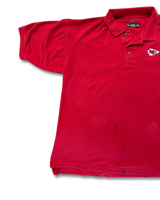 VINTAGE Kansas City Chiefs Red Polo