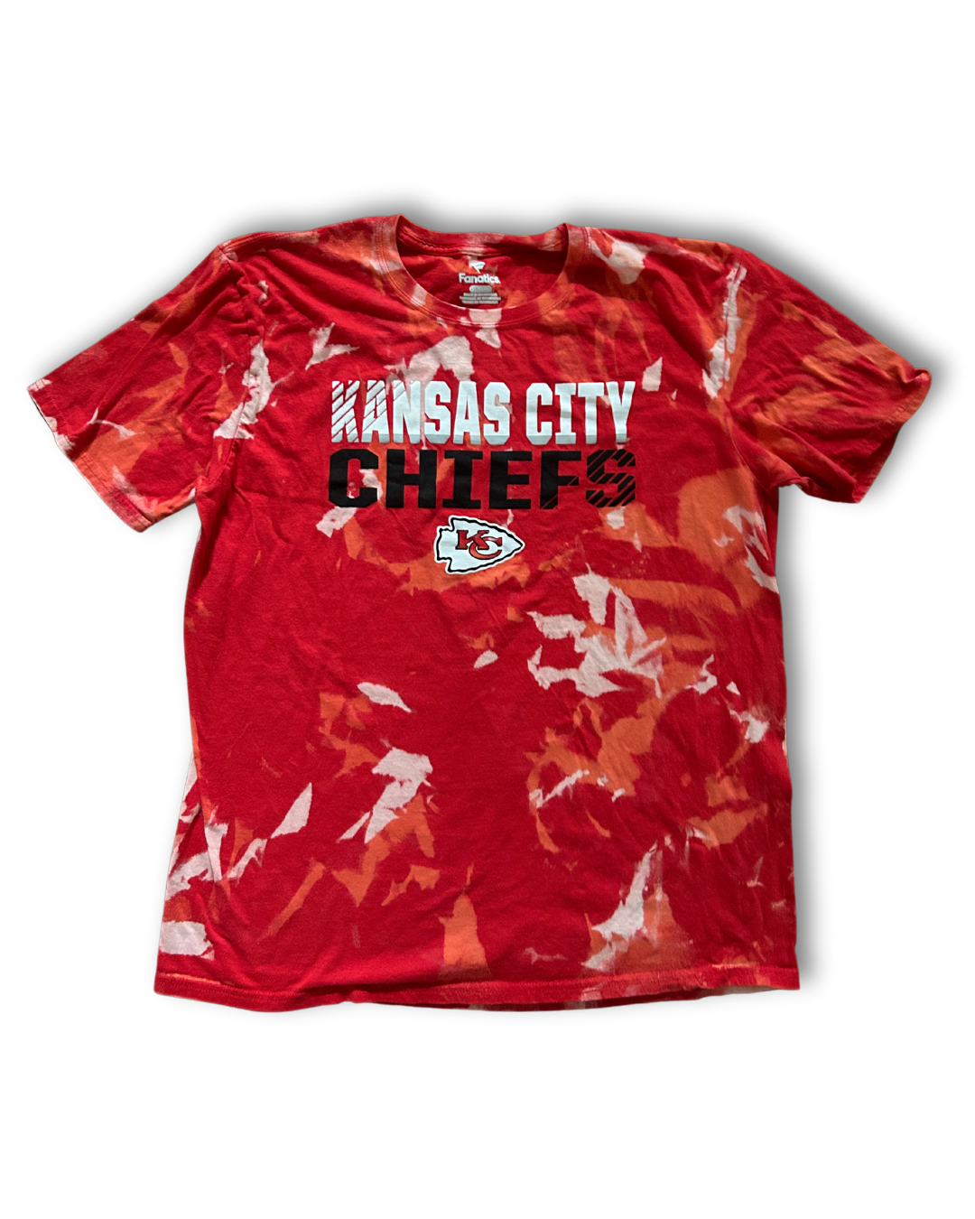 Red KC Chiefs Modern Acid Wash T-Shirt