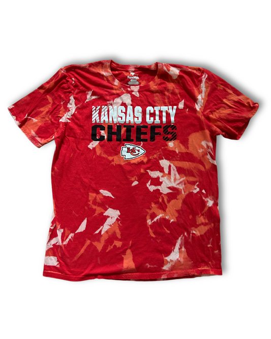 Red KC Chiefs Modern Acid Wash T-Shirt