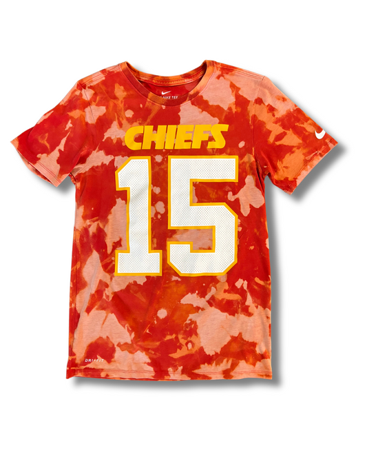 Red Acid Wash Mahomes T-Shirt