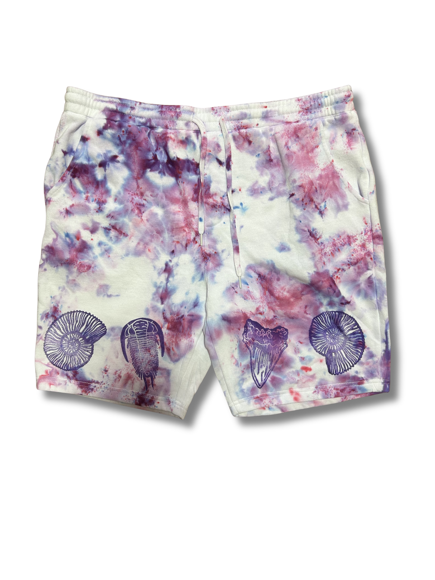 FOSSIL PURPLE VARIANTS HAND PRINTED SHORTS