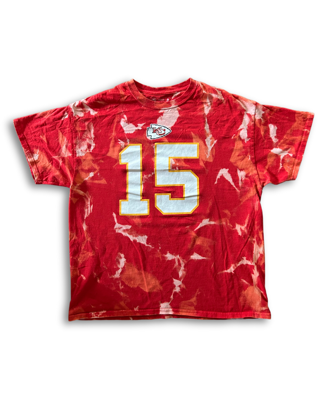 Red Mahomes Acid Wash T-Shirt