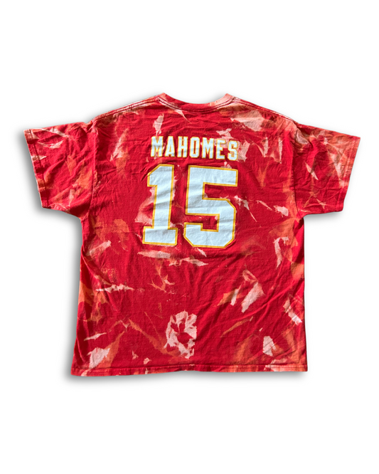 Red Mahomes Acid Wash T-Shirt