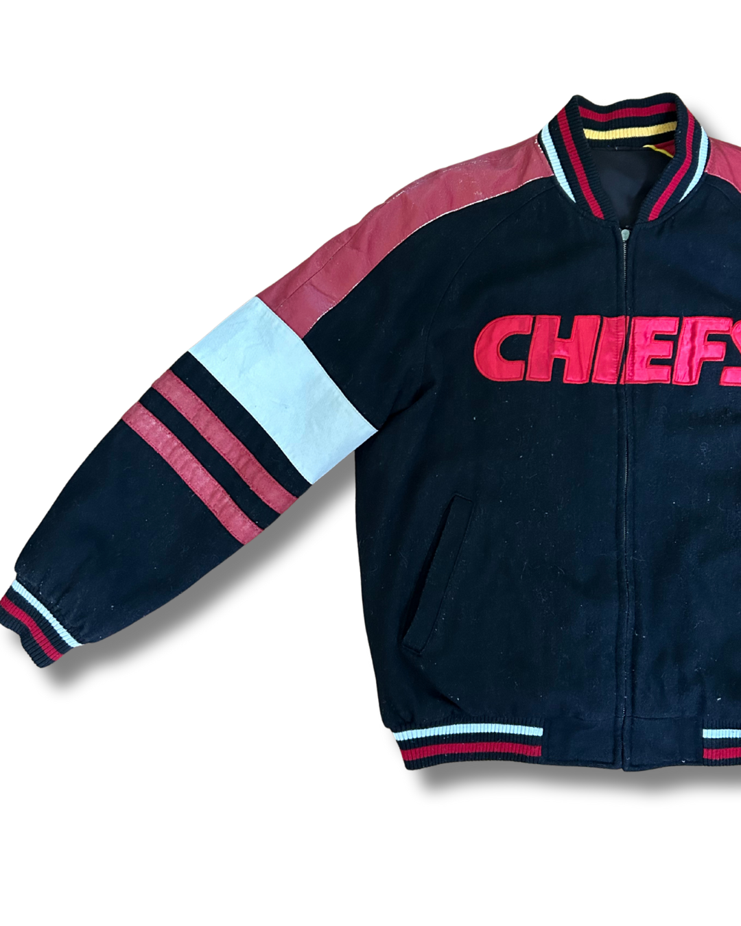 VINTAGE 1990s Reversible Kansas City Chiefs Varsity Bomber – Collector Edition – Size M (Fits XL)