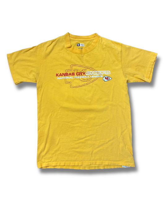 Vintage Yellow & red Embroidered and Screenprinted Chiefs T-Shirt- VERY UNIQUE SET