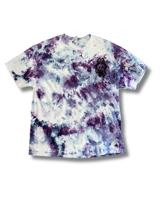 LEBOOBOO PURPLE VARIANTS HAND PRINTED T-SHIRT