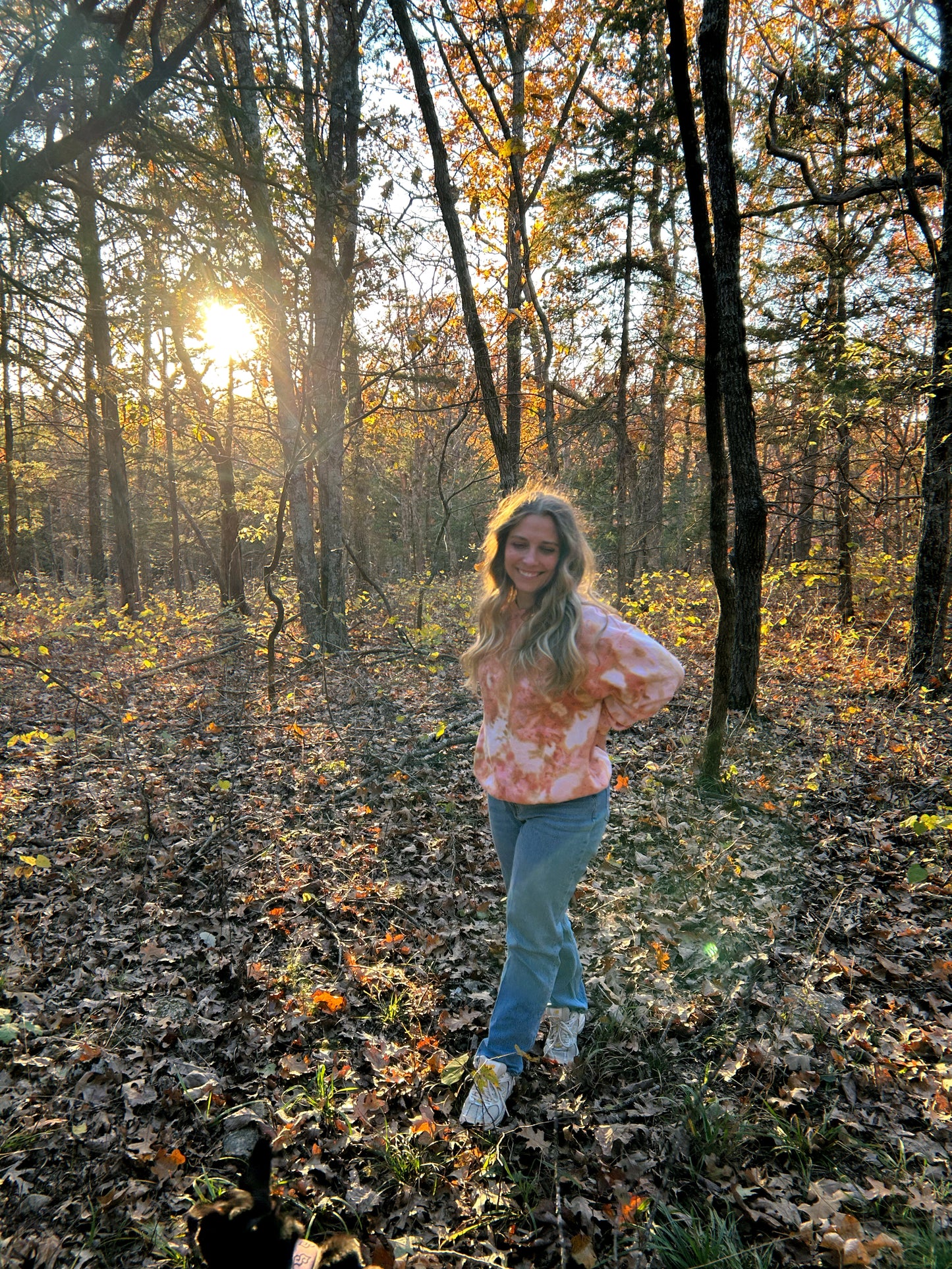 Golden Hour Ice Dyed Crew