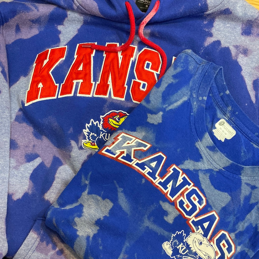 KU hoodie and longsleeve